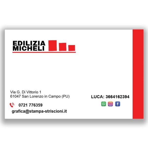 biglietto da visita impresa edile