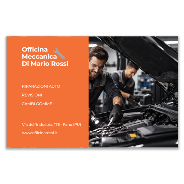BIGLIETTO DA VISITA OFFICINA MECCANICA